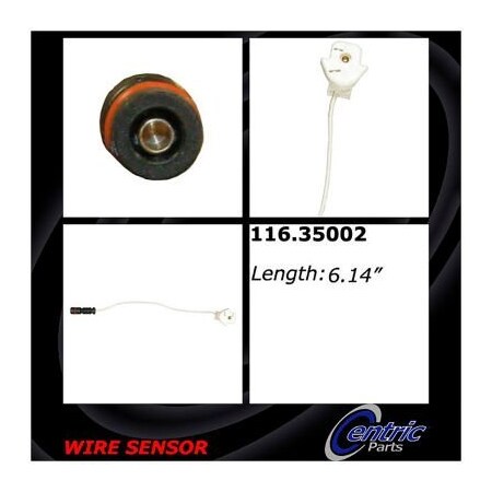 Centric Brake Pad Sensor Wires, Parts 116.35002